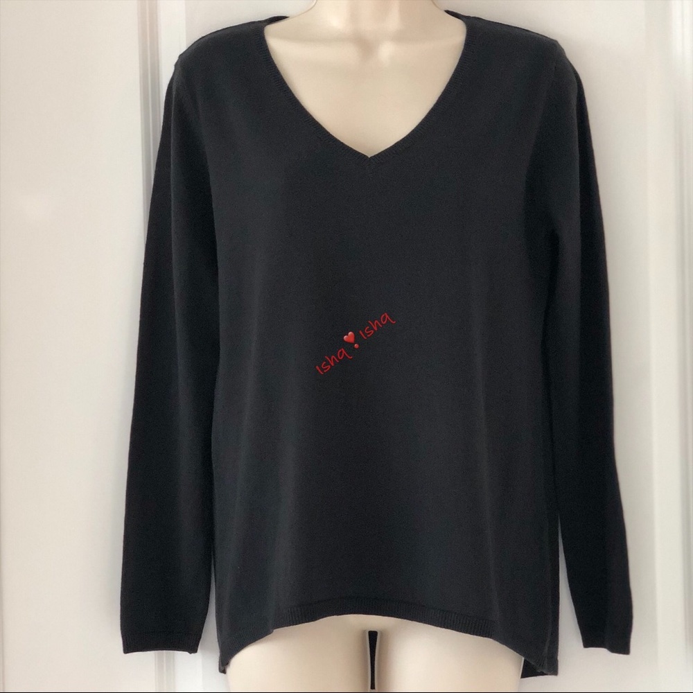 Old Navy V-neck Long Sleeve Cotton Hi Lo Sweater S - Picture 7 of 7